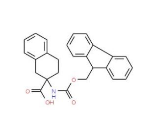 Fmoc-(DL)-2-aminotetraline-2-carboxylic acid (CAS 135944-08-0) - chemical structure image