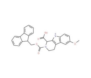 Fmoc-DL-6-methoxy-1,2,3,4-tetrahydronorharman-1-carboxylic acid - chemical structure image