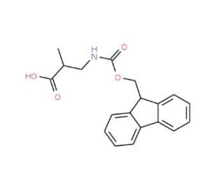Fmoc-DL-beta-aminoisobutyric acid (CAS 186320-19-4) - chemical structure image