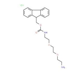 Fmoc-DOOA*HCl (CAS 868599-73-9) - chemical structure image