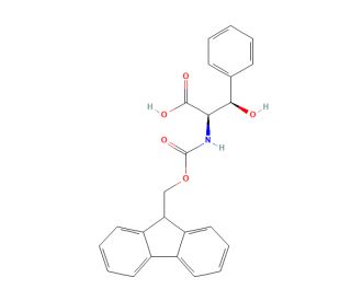 Fmoc-erythro-&beta;-phenylserine (CAS 1217667-13-4) - chemical structure image