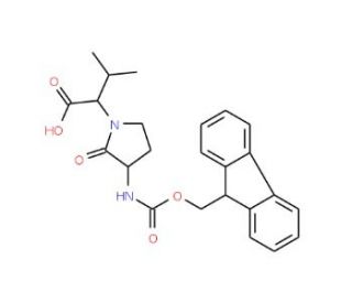 Fmoc-Freidinger&prime;s lactam (CAS 145484-45-3) - chemical structure image