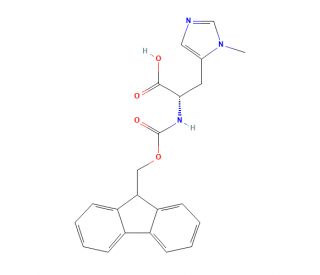 Fmoc-His(3-Me)-OH (CAS 252049-16-4) - chemical structure image