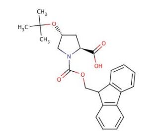 Fmoc-Hyp(tBu)-OH (CAS 122996-47-8) - chemical structure image