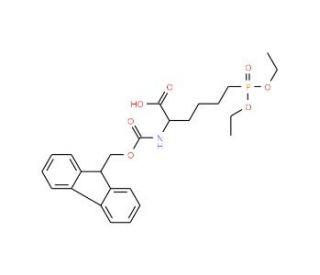 Fmoc-L-2-amino-6-(O,O&prime;-diethyl-phosphono)hexanoic acid - chemical structure image