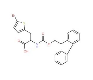 Fmoc-L-alpha-(5-bromothienyl)alanine (CAS 220497-50-7) - chemical structure image