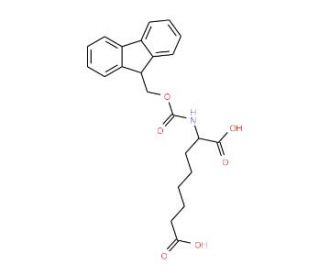 Fmoc-L-alpha-aminosuberic acid (CAS 218457-76-2) - chemical structure image