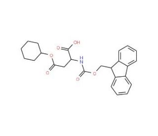Fmoc-L-Asp(cHx)-OH (CAS 130304-80-2) - chemical structure image
