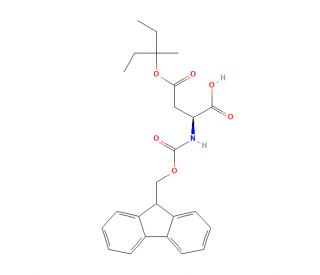 Fmoc-L-Asp(OMpe)-OH (CAS 180675-08-5) - chemical structure image
