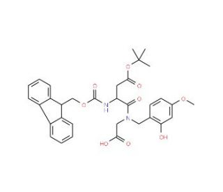 Fmoc-L-Asp(OtBu)-HmbGly-OH (CAS 502640-94-0) - chemical structure image