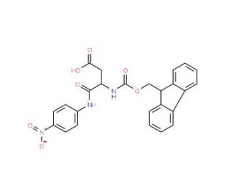 Fmoc-L-aspartic acid alpha-4-nitroanilide (CAS 185547-52-8) - chemical structure image