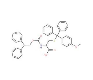 Fmoc-L-Cys(Mmt)-OH (CAS 177582-21-7) - chemical structure image