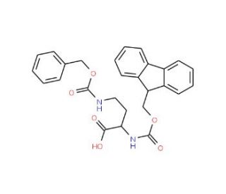 Fmoc-L-Dab(Z)-OH (CAS 252049-08-4) - chemical structure image
