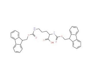 Fmoc-L-Orn(Fmoc)-OH (CAS 201046-59-5) - chemical structure image