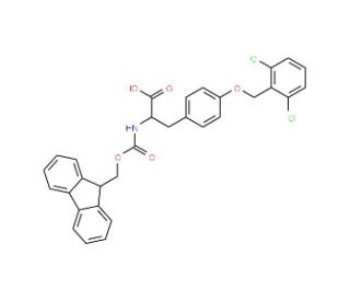 Fmoc-L-Tyr(2,6-Cl2-Bzl)-OH (CAS 112402-12-7) - chemical structure image