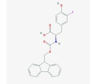 Fmoc-L-Tyr(3-I)-OH (CAS 134486-00-3) - chemical structure image
