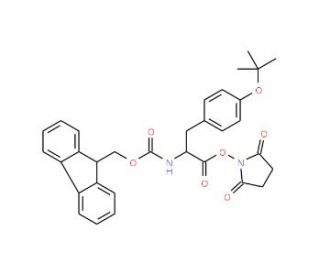 Fmoc-L-Tyr(tBu)-OSu (CAS 155892-27-6) - chemical structure image