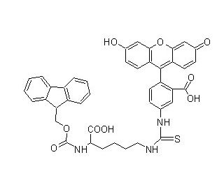 FMOC-Lys(5-FITC)-OH (CAS 1095493-05-2) - chemical structure image 