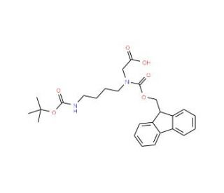 Fmoc-N-(4-Boc-aminobutyl)-Gly-OH (CAS 171856-09-0) - chemical structure image