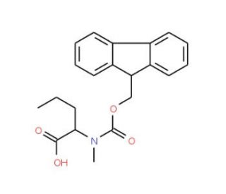Fmoc-N-Me-L-norvaline (CAS 252049-05-1) - chemical structure image