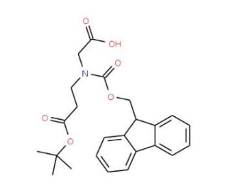 Fmoc-N-(tert-butyloxycarbonylethyl)glycine (CAS 174799-89-4) - chemical structure image