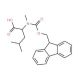 Fmoc-Nalpha-methyl-D-leucine (CAS 103478-63-3) - chemical structure image