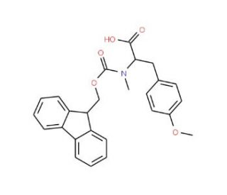 Fmoc-Nalpha-methyl-O-methyl-L-tyrosine - chemical structure image