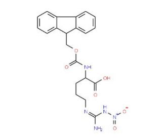 Fmoc-Nw-nitro-D-arginine - chemical structure image