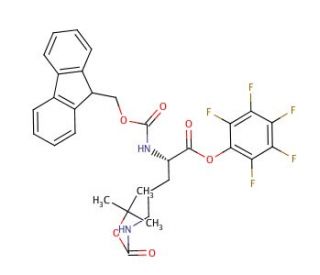 Fmoc-Orn(Boc)-OPfp (CAS 123180-69-8) - chemical structure image