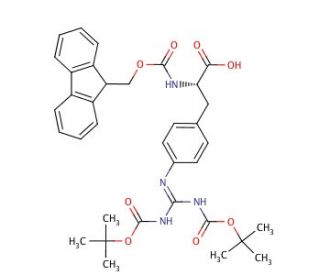Fmoc-Phe(4-Boc2-guanidino)-OH (CAS 187283-25-6) - chemical structure image