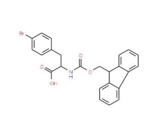 Fmoc-Phe(4-Br)-OH (CAS 198561-04-5) - chemical structure image