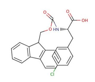 Fmoc-Phe(4-Cl)-OH (CAS 175453-08-4) - chemical structure image