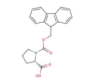 Fmoc-Pro-OH (CAS 71989-31-6) - chemical structure image