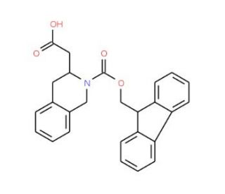 Fmoc-(R)-2-tetrahydroisoquinoline acetic acid (CAS 332064-67-2) - chemical structure image