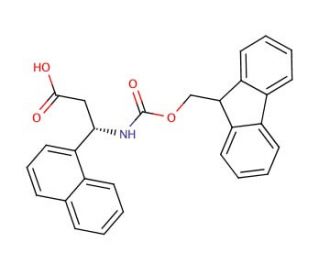 Fmoc-(R)-3-amino-3-(1-naphthyl)propionic acid (CAS 511272-47-2) - chemical structure image