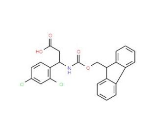 Fmoc-(R)-3-amino-3-(2,4-dichlorophenyl)propionic acid (CAS 511272-37-0) - chemical structure image