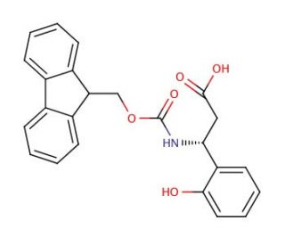 Fmoc-(R)-3-amino-3-(2-hydroxyphenyl)propionic acid (CAS 511272-34-7) - chemical structure image