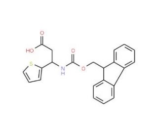Fmoc-(R)-3-amino-3-(2-thienyl)propionic acid (CAS 511272-45-0) - chemical structure image