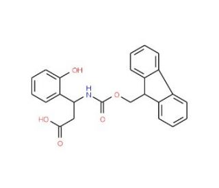 Fmoc-(R)-3-amino-3-(3-hydroxyphenyl)propionic acid (CAS 511272-35-8) - chemical structure image
