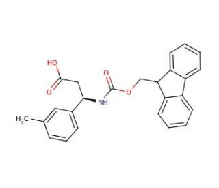 Fmoc-(R)-3-amino-3-(3-methylphenyl)propionic acid (CAS 507472-28-8) - chemical structure image