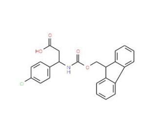 Fmoc-(R)-3-amino-3-(4-chlorophenyl)propionic acid (CAS 479064-92-1) - chemical structure image
