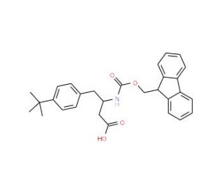 Fmoc-(R)-3-amino-4-(4-tertbutylphenyl)butyric acid (CAS 401916-49-2) - chemical structure image