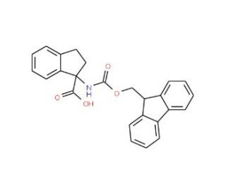 Fmoc-(R,S)-1-aminoindane-1-carboxylic acid (CAS 214139-28-3) - chemical structure image