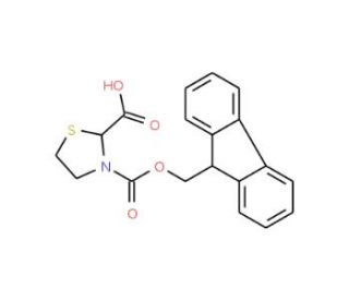 Fmoc-(R)-thiazolidine-2-carboxylic acid (CAS 1217481-34-9) - chemical structure image