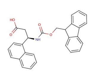 Fmoc-(S)-3-amino-3-(1-naphthyl)propionic acid (CAS 507472-10-8) - chemical structure image