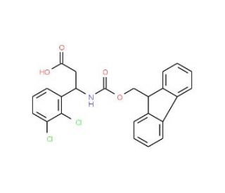 Fmoc-(S)-3-amino-3-(2,3-dichlorophenyl)propionic acid (CAS 501015-35-6) - chemical structure image