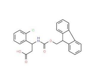 Fmoc-(S)-3-amino-3-(2-chlorophenyl)propionic acid (CAS 507472-15-3) - chemical structure image