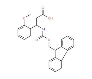 Fmoc-(S)-3-amino-3-(2-methoxyphenyl)propionic acid (CAS 501015-28-7) - chemical structure image