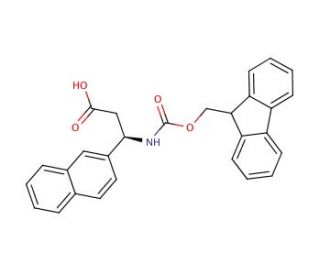 Fmoc-(S)-3-amino-3-(2-naphthyl)propionic acid (CAS 507472-11-9) - chemical structure image