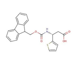 Fmoc-(S)-3-amino-3-(2-thienyl)propionic acid (CAS 507472-08-4) - chemical structure image